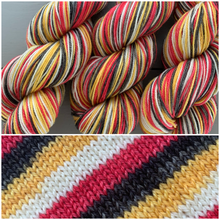 Load image into Gallery viewer, Dyed To Order - Self Striping Merino Nylon Sock
