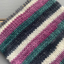 Load image into Gallery viewer, 50 Gram Mini - A Single Peony - Self Striping Merino Nylon Sock