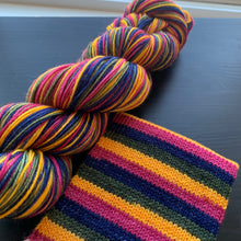 Load image into Gallery viewer, Dyed To Order - Self Striping Merino Nylon Sock
