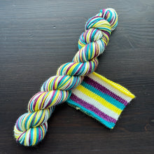 Load image into Gallery viewer, Whodunit? - Book Genre Collection - Self Striping Merino Nylon Sock &amp; DK
