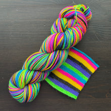 Load image into Gallery viewer, 90s Kid - Self Striping Merino Nylon Sock &amp; DK
