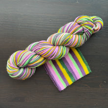Load image into Gallery viewer, Hoppin’ Good Times - Self Striping Merino Nylon Sock &amp; DK
