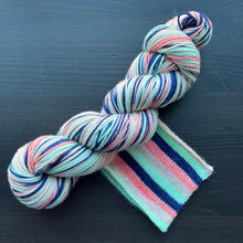 Load image into Gallery viewer, Fictionally Historical - Book Genre Collection - Self Striping Merino Nylon Sock &amp; DK
