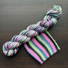 Load image into Gallery viewer, Monster Mash, Graveyard Smash - Self Striping Merino Nylon Sock &amp; DK
