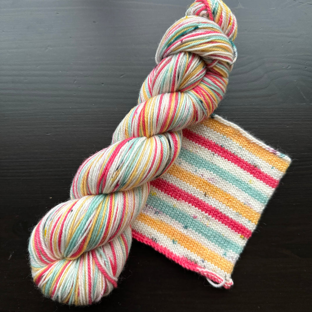 Sally - Self Striping Merino Nylon Sock