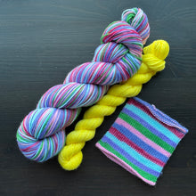 Load image into Gallery viewer, Embracing The Chaos Self Striping Sock Set - Self Striping Merino Nylon Sock
