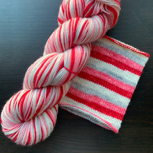 Load image into Gallery viewer, Dyed To Order - Self Striping Merino Nylon Sock
