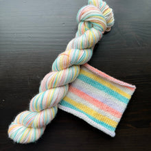 Load image into Gallery viewer, 50 Gram Mini - Age Is Just A Number - Self Striping Merino Nylon Sock
