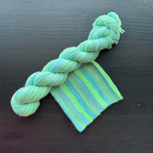Load image into Gallery viewer, Futuristic - Book Genre Collection - Self Striping Merino Nylon Sock &amp; DK
