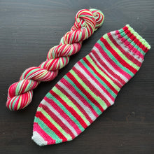 Load image into Gallery viewer, The Magic Of Christmas - Self Striping Merino Nylon Sock &amp; DK
