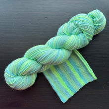 Load image into Gallery viewer, Futuristic - Book Genre Collection - Self Striping Merino Nylon Sock &amp; DK
