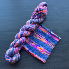 Load image into Gallery viewer, 80s Electric - Self Striping Merino Nylon Sock &amp; DK
