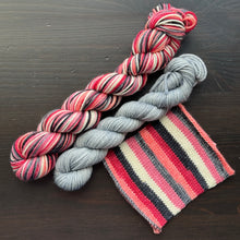 Load image into Gallery viewer, Mysterious Hauntings - Self Striping Merino Nylon Sock
