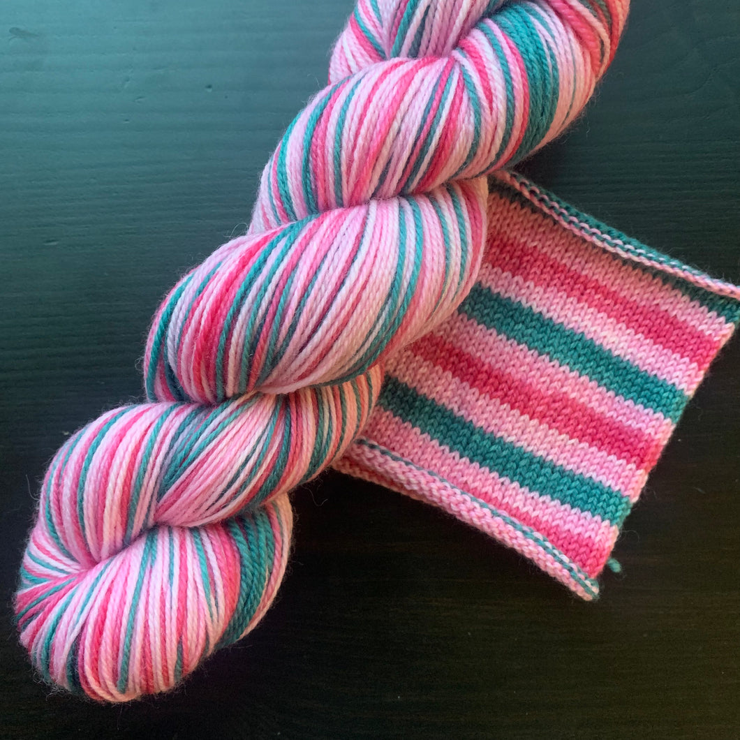 Dyed To Order - Self Striping Merino Nylon Sock