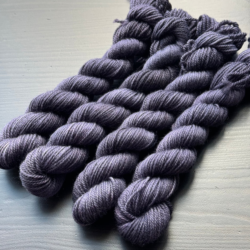 25 Gram Mini - Midnight - Merino Nylon Sock