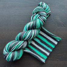 Load image into Gallery viewer, Investigations &amp; Intrigue - Self Striping Merino Nylon Sock &amp; DK
