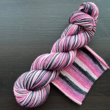 Load image into Gallery viewer, Pretty Pink - Self Striping Merino Nylon Sock &amp; DK
