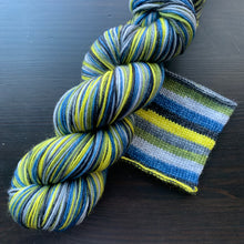 Load image into Gallery viewer, Dyed To Order - Storm Chaser - Full Skein - 2023 Life In Colour Self Striping Yarn Of The Month - Merino Nylon Sock
