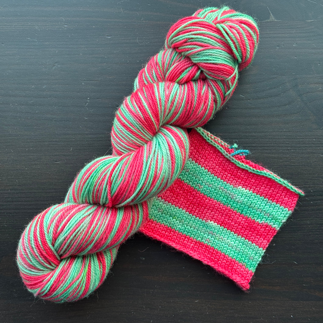 Wild One #161 - Self Striping Merino Nylon Sock
