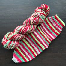 Load image into Gallery viewer, The Magic Of Christmas - Self Striping Merino Nylon Sock &amp; DK
