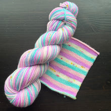 Load image into Gallery viewer, Dyed To Order - Self Striping Merino Nylon Sock

