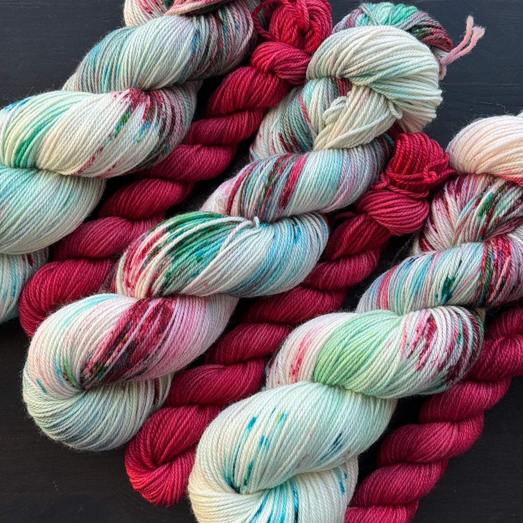 Mint Madness Sock Set - Merino Nylon Sock