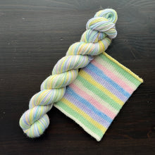 Load image into Gallery viewer, Where My Peeps At? - Self Striping Merino Nylon Sock &amp; DK
