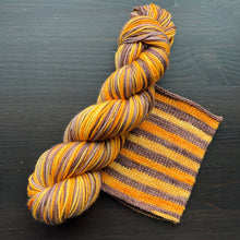 Load image into Gallery viewer, Pumpkin Patch - Self Striping Merino Nylon Sock &amp; DK
