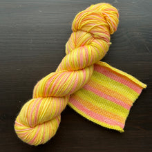Load image into Gallery viewer, Tropical Punch - Self Striping Merino Nylon Sock &amp; DK
