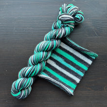 Load image into Gallery viewer, Investigations &amp; Intrigue - Self Striping Merino Nylon Sock &amp; DK
