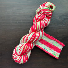 Load image into Gallery viewer, Ho Ho Ho! - Self Striping Merino Nylon Sock &amp; DK
