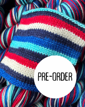 Load image into Gallery viewer, Pre-Order - Play Ball! - Self Striping Merino Nylon Sock &amp; DK
