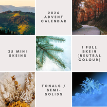 Load image into Gallery viewer, PRE-ORDER - 2026 Mini Skein Advent Calendar - Merino Nylon Sock
