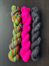 Load image into Gallery viewer, Brew Of Witches Sock Yarn Kit - No Pattern - Self Striping Merino Nylon Sock
