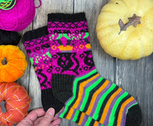 Load image into Gallery viewer, Brew Of Witches Sock Yarn Kit - No Pattern - Self Striping Merino Nylon Sock
