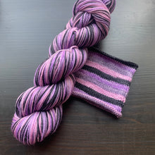 Load image into Gallery viewer, I Lilac You A Lot - Self Striping Merino Nylon Sock
