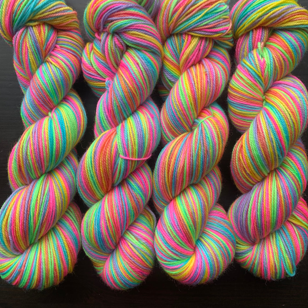 My Favourite Colour Is Rainbow - Self Striping Merino Nylon Sock