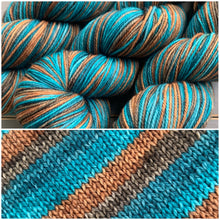 Load image into Gallery viewer, Deserted - Self Striping Merino Nylon Sock
