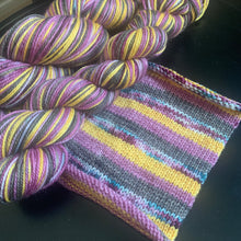 Load image into Gallery viewer, Late Nights In Autumn - Self Striping Merino Nylon Sock
