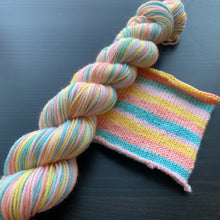 Load image into Gallery viewer, Spring Flowers - Self Striping Merino Nylon Sock &amp; DK
