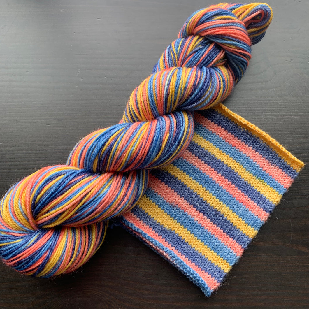 One Sweet Day - Self Striping Merino Nylon Sock