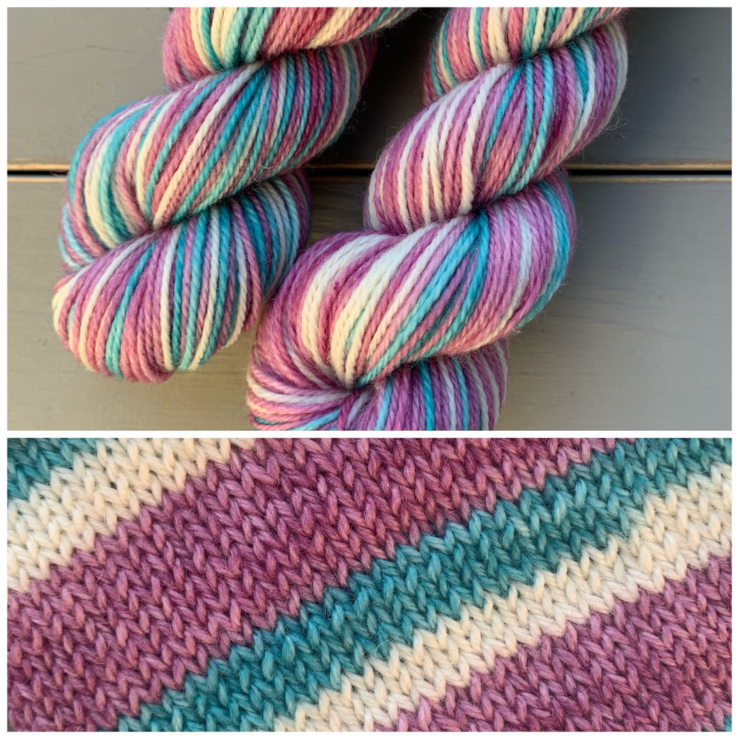 50 Gram Mini - Date Night - Self Striping Merino Nylon Sock